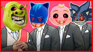 Shrek.EXE & PJ Masks.EXE & Cocomelon.EXE & Sonic.EXE - Meme Coffin Dance COVER