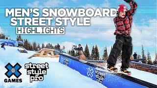 Top Runs from Men’s Snowboard X Games Street Style Pro