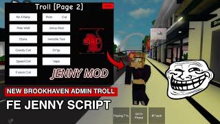 FE New Brookhaven Admin Troll Jenny Mod Script Hub |Hydrogen,fluxus,Arceus x Mobile