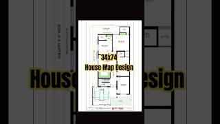 34x74 House Plan Design, 34 by 74 Floor Plan, #ytshorts #housedesign