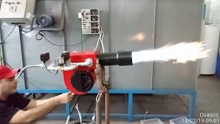 Queimador industrial L 250 teste de funcionamento