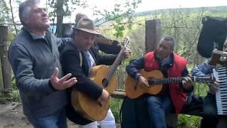 Ciccio Carere Frank Vagabondo e Maurizio Pulitano'tarantella con amici di san giorgio morgeto al Monte Limina