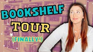 BOOKSHELF TOUR // All the books I own in my home library 