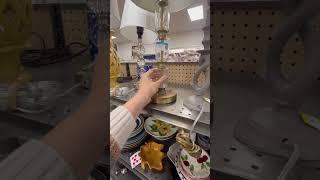 ️ Thrift Store Gems! Vintage Corning Ware, Glass & Brass Lamp & More | Thrifting ASMR #ThriftHaul