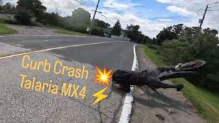 Curb Smash Talaria Crash That Could Have Been Bad Group Ride Ptbo Sur-Ron & Talaria