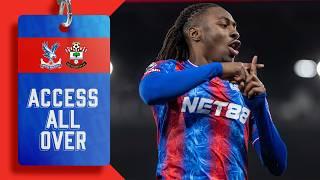 Pitchside view of EZE ROCKET  | Premier League MATCH HIGHLIGHTS | Palace 2-1 Southampton