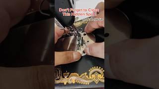 New to sewing ? Don’t forget to clean this hidden spot ! #sewingmachinemaintenance #silaimachine