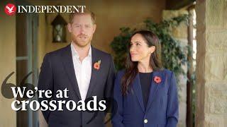 'We are at a crossroads': Prince Harry and Meghan issue new video message