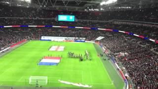 Wembley singing La Marseillaise. Solidarity