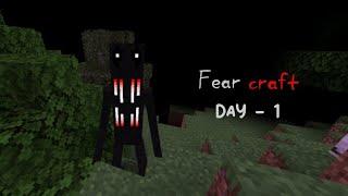 Fearcraft - day 1  |  the man from the fog  |  scary  |   horror  |  minecraft  |  bedrock