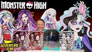 Monster High Dolls Abbey Bominable, Lenore Loomington, Spectra Vondergeist & Ghoulia Yelps!