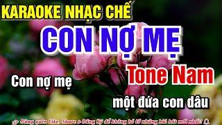 Karaoke Con Nợ Mẹ Tone Nam - Chế lời: LEE HT - Nhạc Chế Đứa Con Tội Lỗi