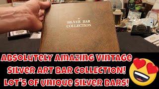 Vintage Silver Art Bars Collection! #silverstacking #vintage #silver