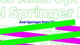 Jetzt auch digital: Der Axel-Springer-Preis 2020