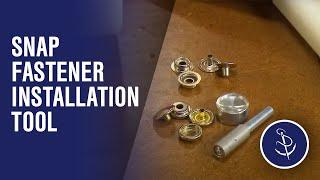 Snap Fastener Installation Tool Demo