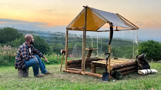 Building a Glass House in the Woods and Cooking a Juicy Steak