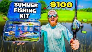 $100 ULTIMATE Summer Fishing Kit CHALLENGE **Backyard Pond Update**