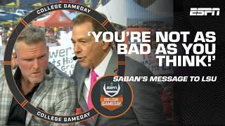 Nick Saban's MESSAGE to LSU, 'You're not as bad as you think!'  | College GameDay