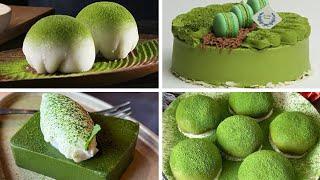 Satisfying Relaxing Video|Good News For Matcha Lovers: Make Desserts With Matcha|Asmr|Tiktok