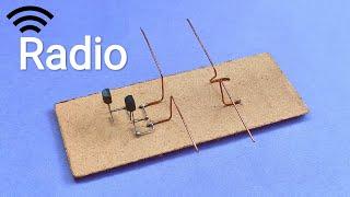 How To Make Simple Radio || Radio Transmitter & Receiver