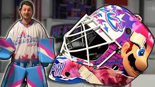 THE BEST CUSTOM GOALIE MASK EVER MADE *COLUMBUS HEAT*