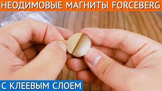  Неодимовые магниты с клеевым слоем | Самоклеящиеся магниты FORCEBERG