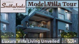 Model Villa Tour, Vaishnaoi Southwoods, Premium Villas in Mamidipally, Shamshabad. Price 5cr onwards