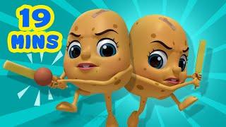 Aloo Kachaloo Daudte, Daudte, Gaya Gir & more | Hindi Rhymes collection for Children | infobells