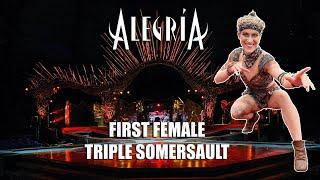 FIRST FEMALE TRIPLE SOMERSAULT IN CIRQUE DU SOLEIL 