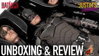 Hot Toys The Batman, Bat-Signal & Batcycle Unboxing & Review