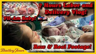 Intense Birth Vlog! RAW & REAL Footage of our Premature Filipino-American Baby! Fil-Am Family!