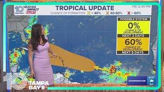 Tropical wave in the eastern Atlantic has a 60% chance of development over the next few days