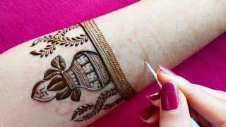 Wedding Special Front Hand Kalash Bridal Mehndi Design 2025 ll Full Hand Bridal Mehndi Tutorial