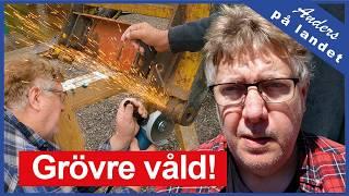 Vi tog en genväg – hydraulcylindern nästan loss