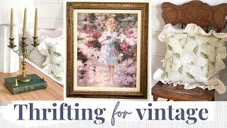 THRIFT VINTAGE DECOR WITH ME | THRIFT HAUL 2024 | THRIFTED VINTAGE DECOR