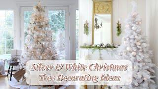 Awesome Silver and White Christmas Tree Decorating Ideas