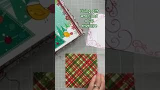 Fun Christmas junk journal and ephemera ideas! #shorts #christmasjournal #junkjournal