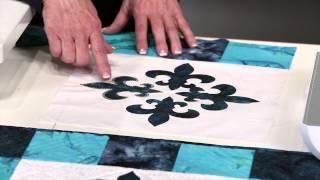 Quilting with the Fleur De Lis Table Topper Pattern