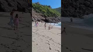  Damlataş Beach | Alanya TURKEY 2024 | view of the sea and mountain【4K】️ 