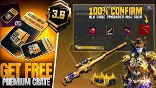 Premium Crate Confirm Leaks Is Here |  OLD Mythic Pharaoh M24 | Premium Crate Release Date | PUBGM