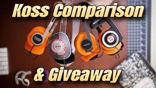 Koss Lineup Comparison & Giveaway - Happy New Year!