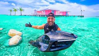 Underwater JETPACK Spearfishing Challenge!! (96hr survival)