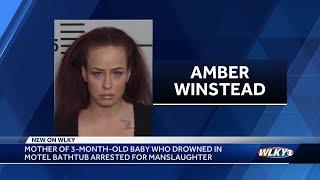 Mother charged with manslaughter after 3-month-old drowns in Louisville motel bathtub