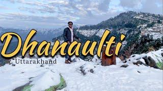 DHANAULTI  snowfall ️ — Vlog by DS Sharik // Full of Adventure // Beauty of Uttarakhand