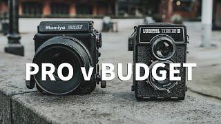 Mamiya RZ67 v Lubitel 166B Medium Format Pro v Budget