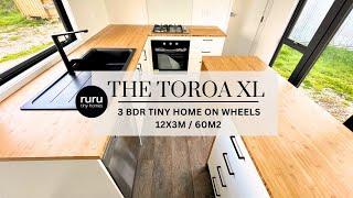 Ruru Tiny Homes: The Toroa XL - Three bedrooms tiny home on wheels