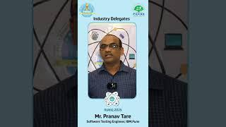 Mr  Pranav Tare | KSHITIJ 2025 | Software Testing Engineer IBM Pune | PCCOE