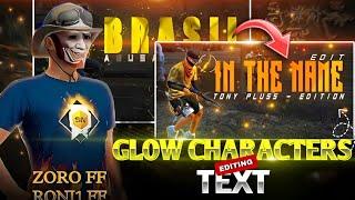 How To Make  Character in Text Glow Effect Free Fire | CapCut ( Easy Tutorial )