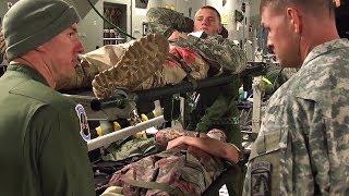 Medical Evacuation Via C-17 – Military MEDEVAC Flight