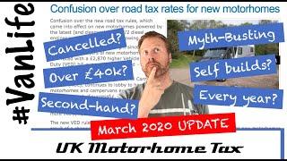 UK Motorhome Tax - Myth-busting - Campervan, VanLife.